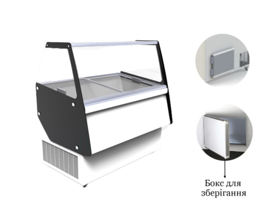 ATHINA 9 Морозильна вітрина для м'якого морозива CRYSTAL S.A. Греція