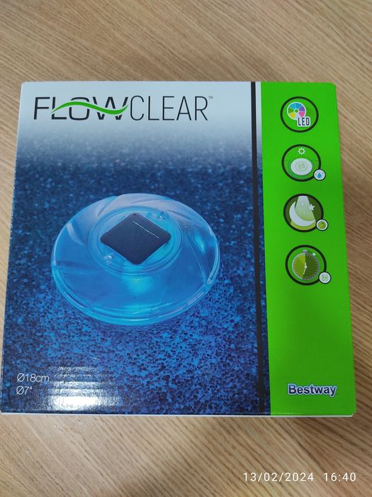 Lâmpada Solar Flutuante p/ Piscina Solar-Float Lamp 18cm Bestway.

Ind
