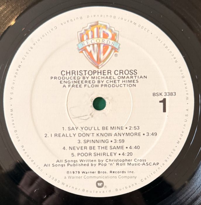 Christopher Cross LP