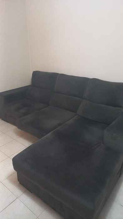 Sofá 3 lugares com chaise