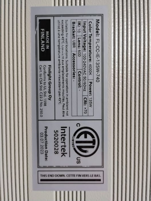 Lampa LED suwnica zadymienie