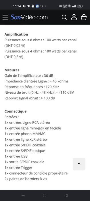 Audio-Analogue FORTISSIMO AirTech edição