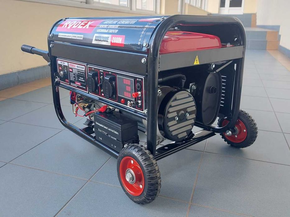 Бензиновий генератор Rodex, 2.8/3.0 кВт, мідь, електростарт. Турція