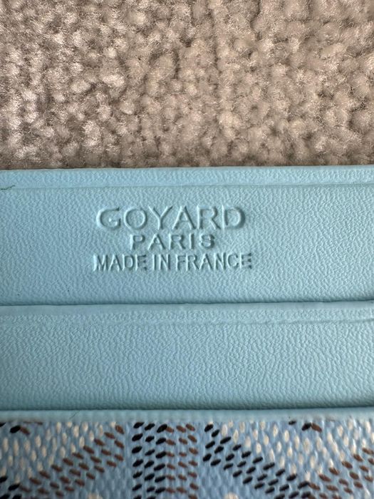 Carteira azul ciano Goyard nova