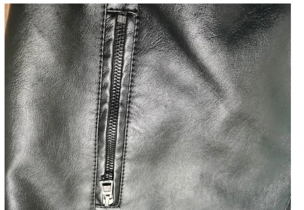 Кожаная куртка бомбер, кожзам. Днепр