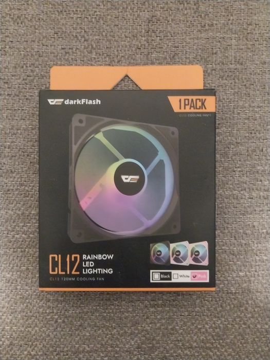 Wentylatory Darkflash Rainbow LED na Molex