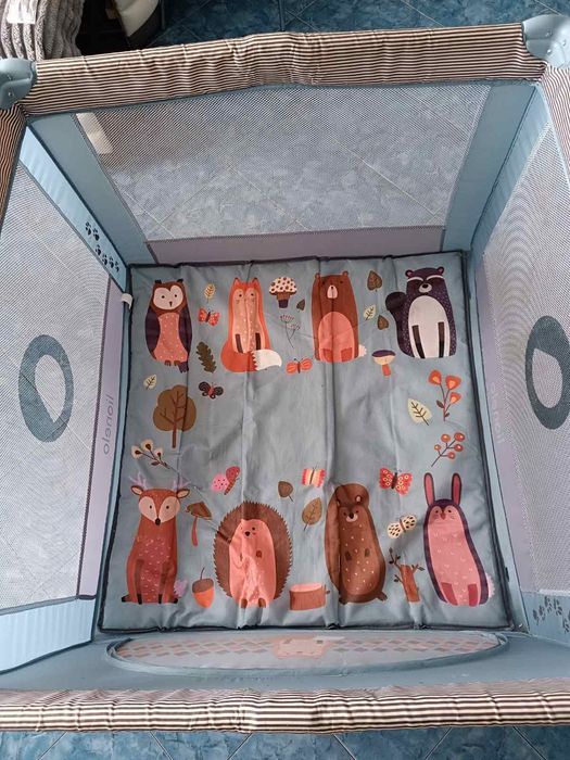 Дитячий манеж Lionelo Lene Blue Sky