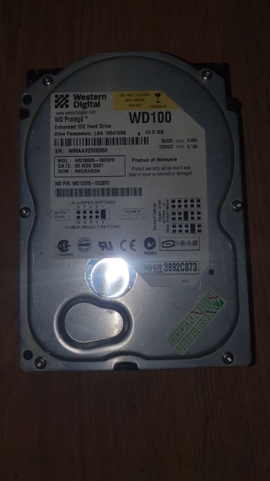 Dysk Western Digital 10GB IDE/ATA Retro