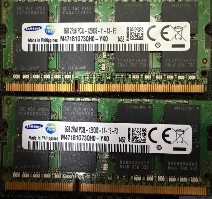 Samsung 16 GB DDR3L SO-DIMM 1600 MHz комплект 2×8 GB