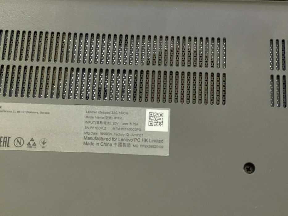 Portátil Lenovo Ideapad 330-15ICH