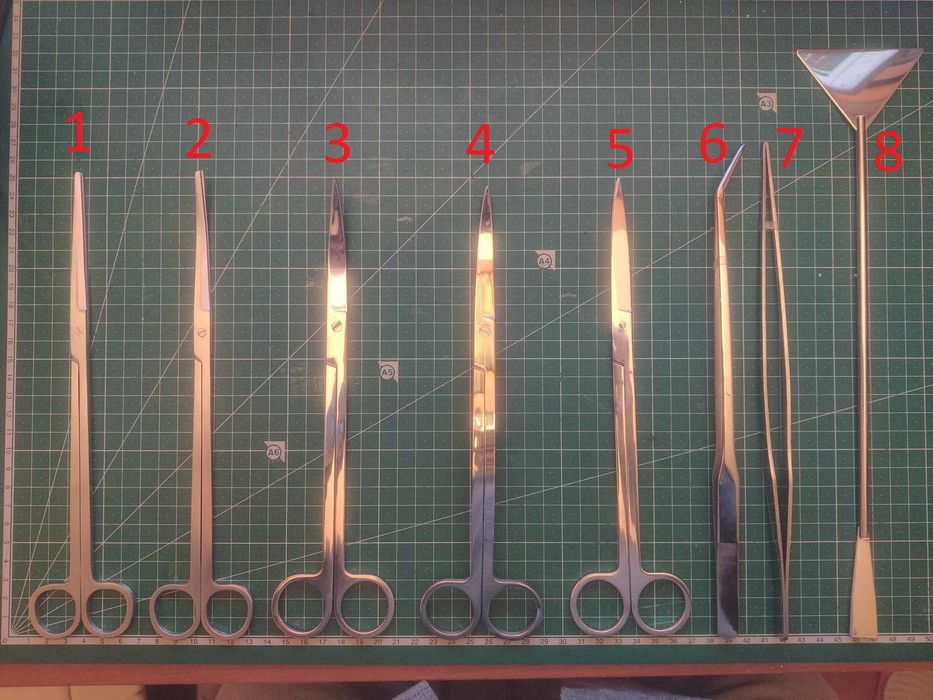 Pinças e tesouras de poda de aquascaping