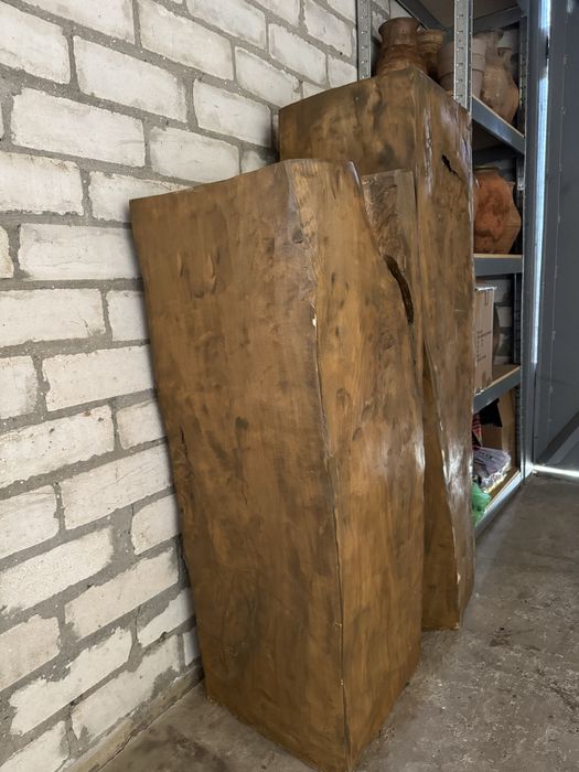 Тумбы с натурального спила дерева