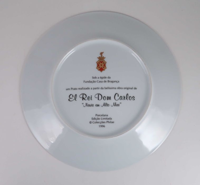 Prato El Rei Dom Carlos - Navio em alto mar
