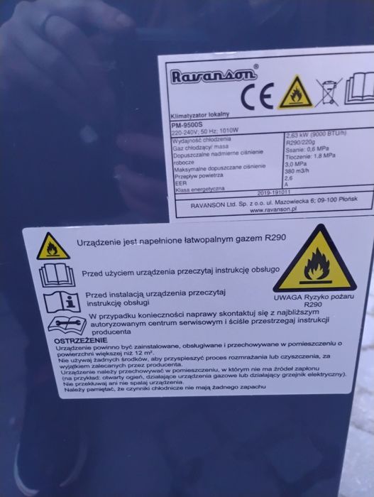 Klimatyzator RAVANSON .