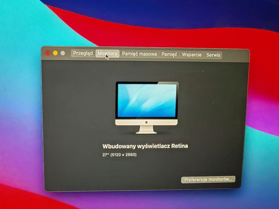 iMac 27” 5K Retina i7 32 GB RAM 128 SSD+1TB HDD