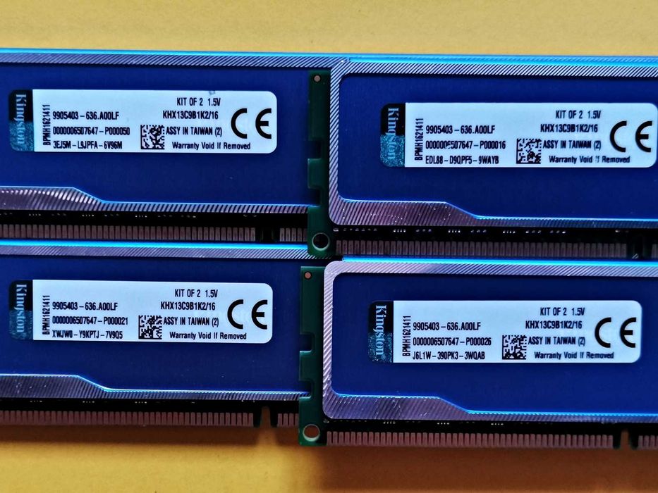 DDR3 32GB KingSton HyperX BLu 10600 -Komputer