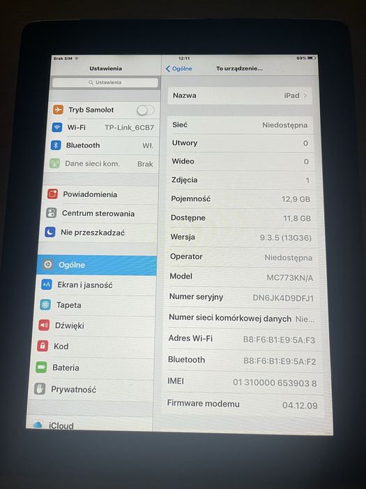 Apple IPad A1396