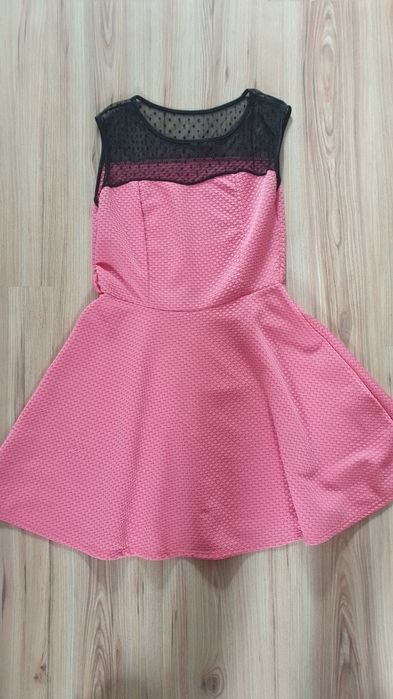 Sukienka komunia wesele różowa 158 cm