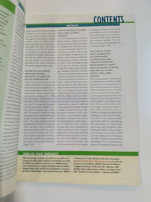 BAMS - Bulletin of The American meteorological society

Volume 93 Numb