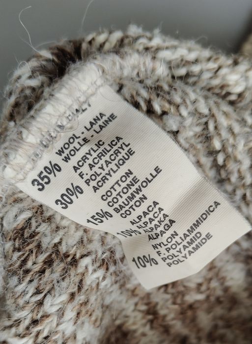 Gruby sweter wełna alpaka Fiume