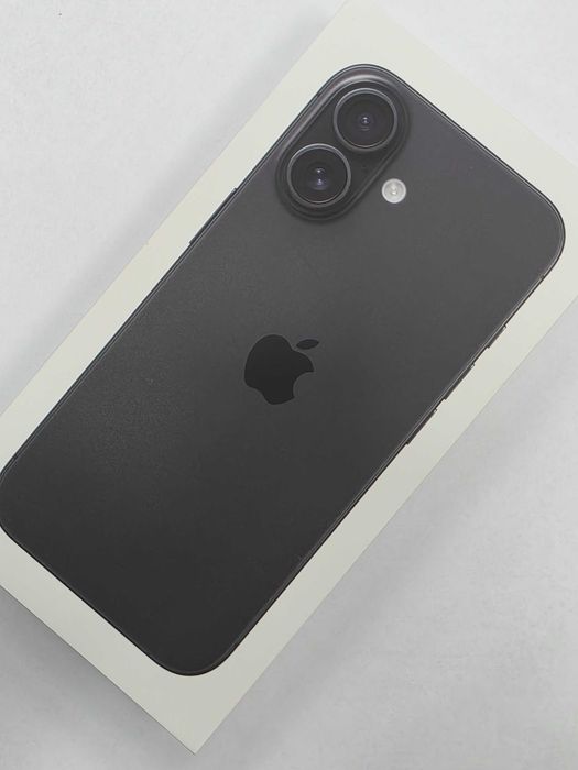 iPhone 16 128GB Dual SIM (SIM + eSIM)/ Black/ A3287/ GW12/ PLOMBA/ BEZ RAT/ 100% ORYGINAŁ
