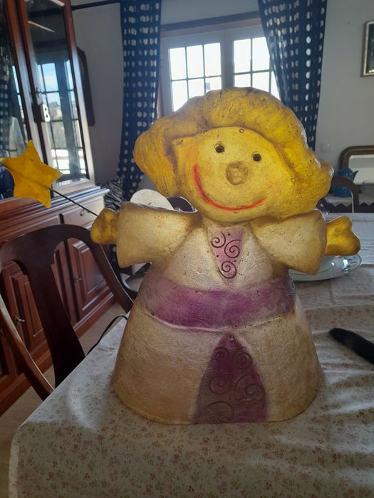 Candeeiro menina em acrílico