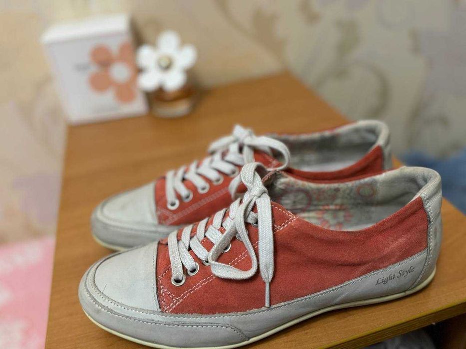 Кеды женские летние,производство Италия, размер 40 , натуральная кожа