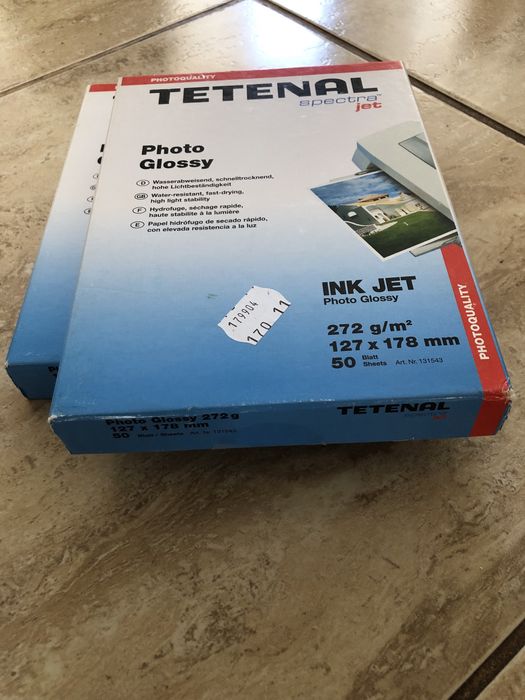 Papel fotográfico para impressão. Tetenal, 12,7 cm x 17,8 cm