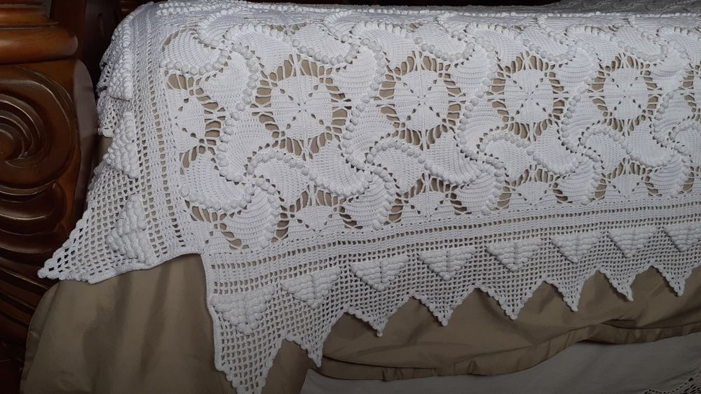 Colcha em crochet