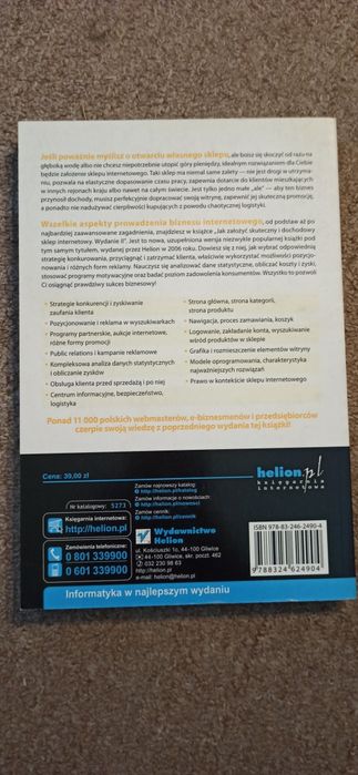 Jak załóż skuteczny i dochodowy sklep internetowy wyd Helion