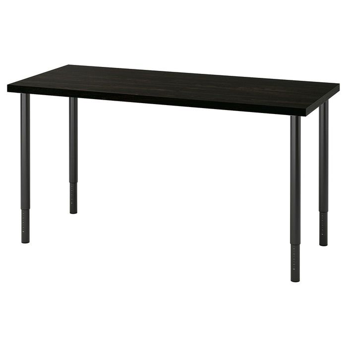 LAGKAPTEN+OLOV+suportes Secretária preto