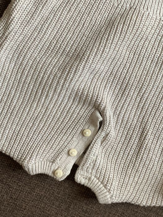 Дитячий плетений светр бежевий 62-68 H&M 2-4м