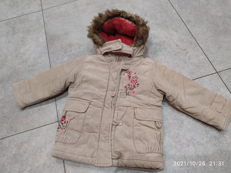 Kurtka płaszczyk dziewczęcy