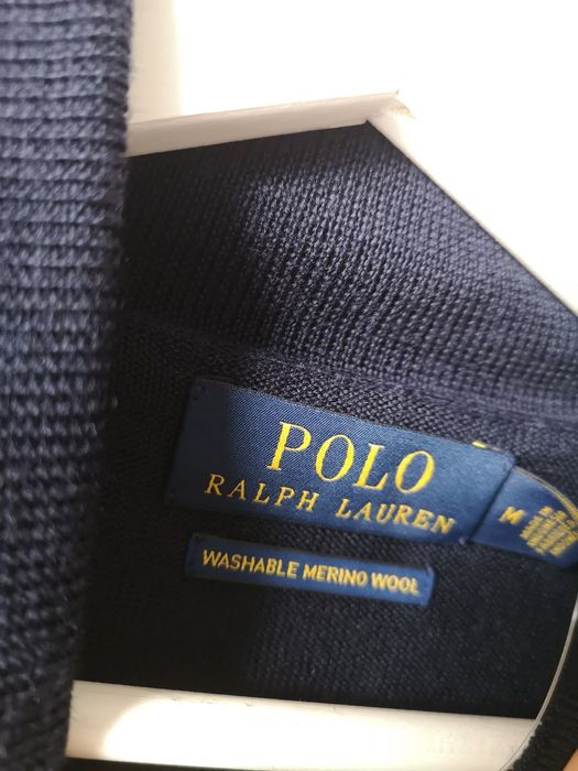 Nowy sweter golf Ralph Lauren wełna merino S M