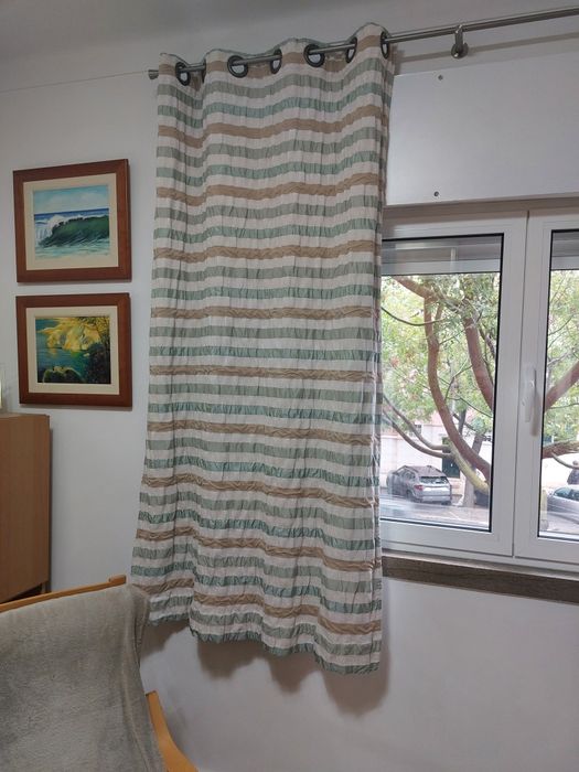 2 Cortinados do Gato Preto, curtos de riscas