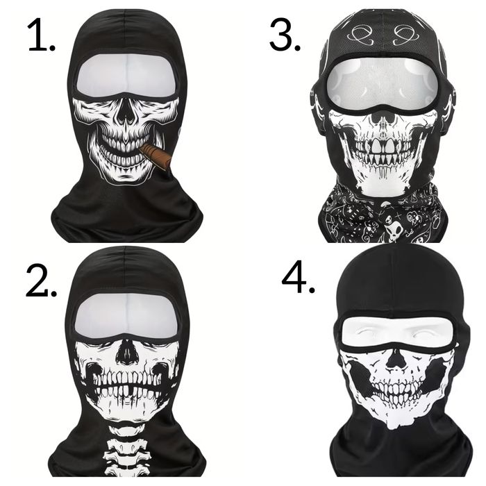 Стильна Балаклава / мото підшоломник подшлемник/ маска джокер череп