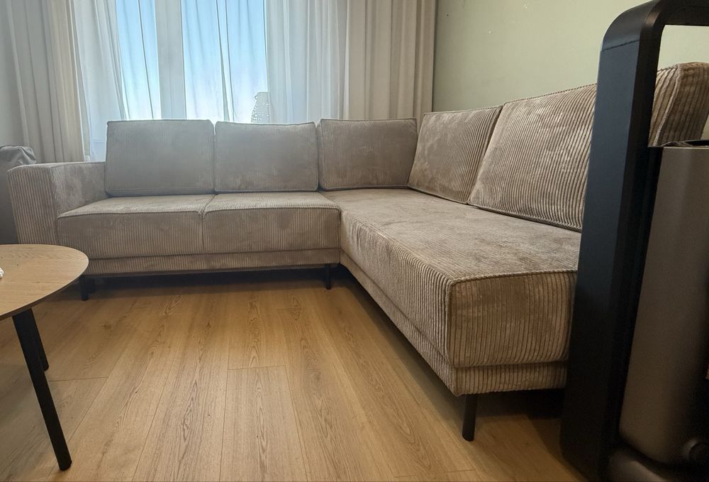 Narożnik Rodario - Selsey - prawostronny - tkanina POSO 02 beżowy