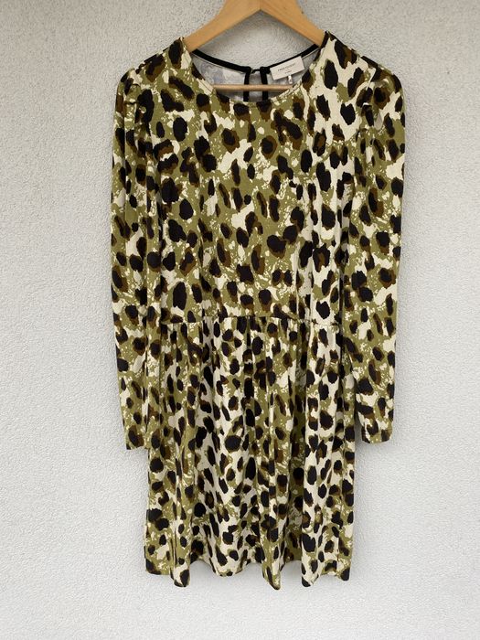 Sukienka skandynawska marka Free/quent roz XL zwierzecy print