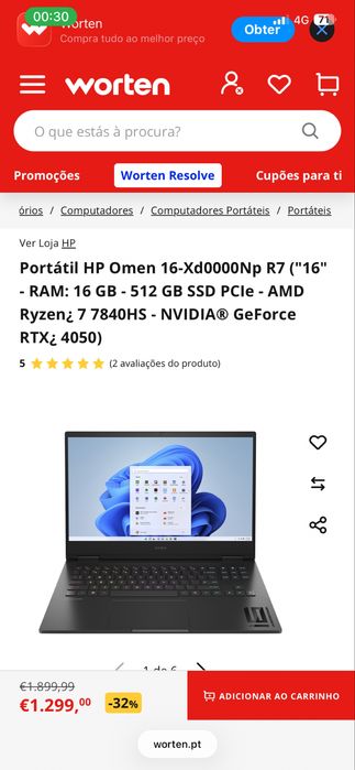 Oportunidade unica Nootebook gaming omem 16
