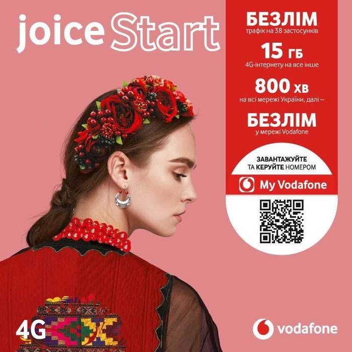 ‼️ Рік без абонплат ‼️ 4G Інтернет та дзвінки Vodafone Архівні тарифи
