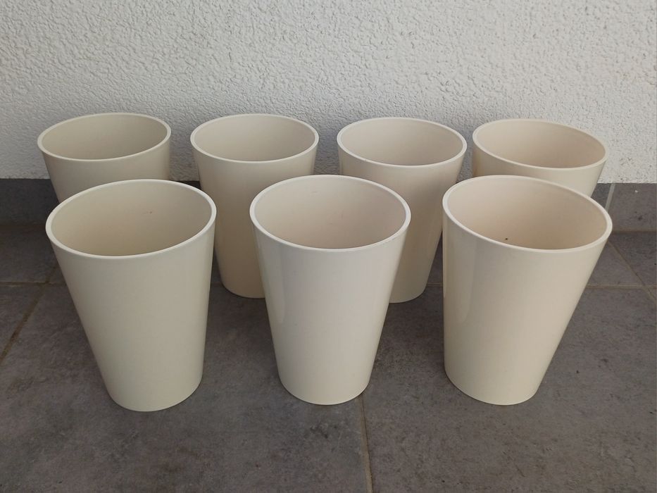 Osłonka plastikowa, Doniczka, 9 sztuk