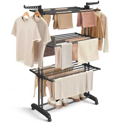 Nowa Suszarka na pranie, stojąca, balkonowa, składana XXL, pionowa