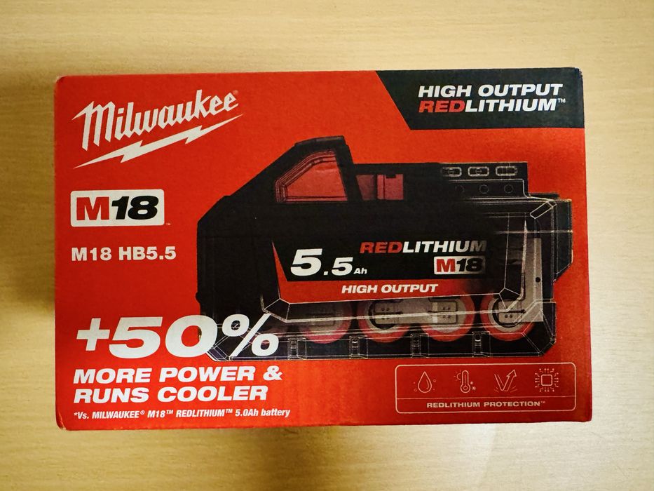 Nova - Bateria Milwaukee M18 HB 5.5 Ah