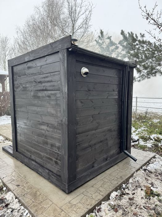 SAUNA OGRODOWA  piec na drewno , model s 3-5 osób montaż cały kraj