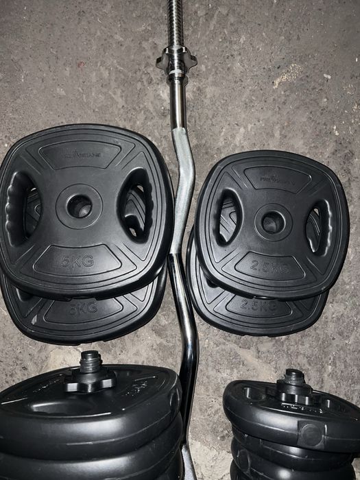 Zestaw hantli z obciążeniem