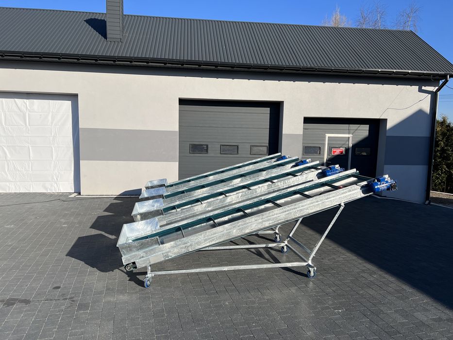 podajnik taśmowy, Przenośnik taśmowy 4m, podajnik, taśmociąg