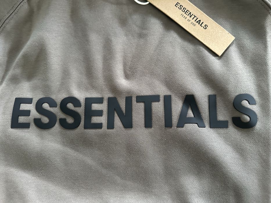 Fear of God essentials hoodie brązowa