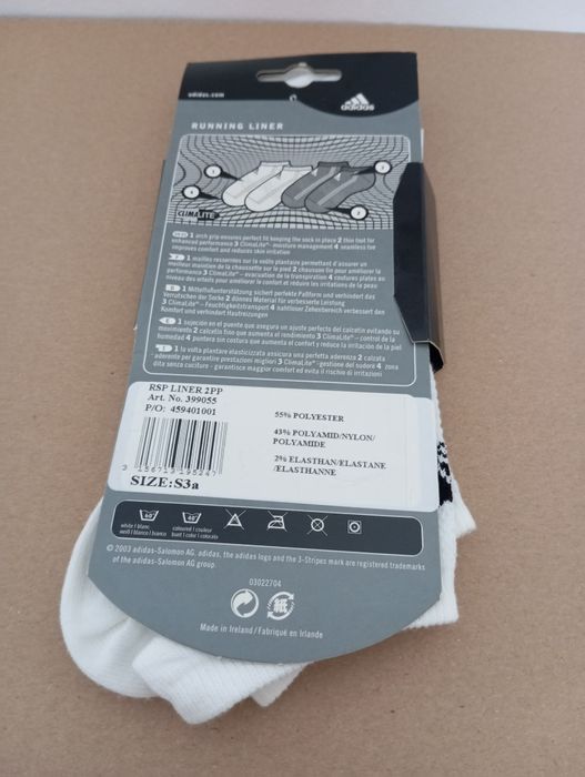 Skarpetki adidas białe 42-47