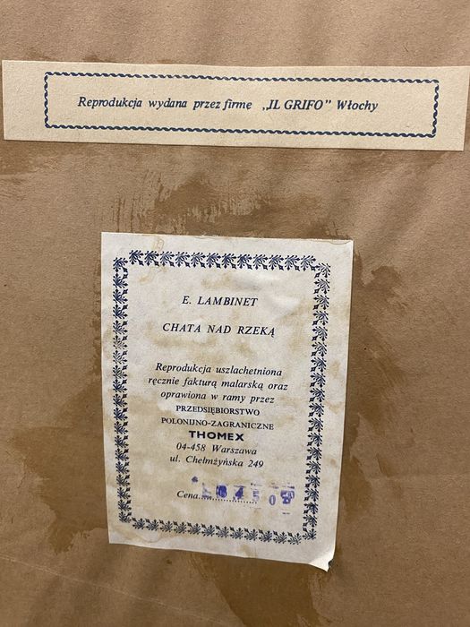 Obraz reprodukcja E.Lambinet