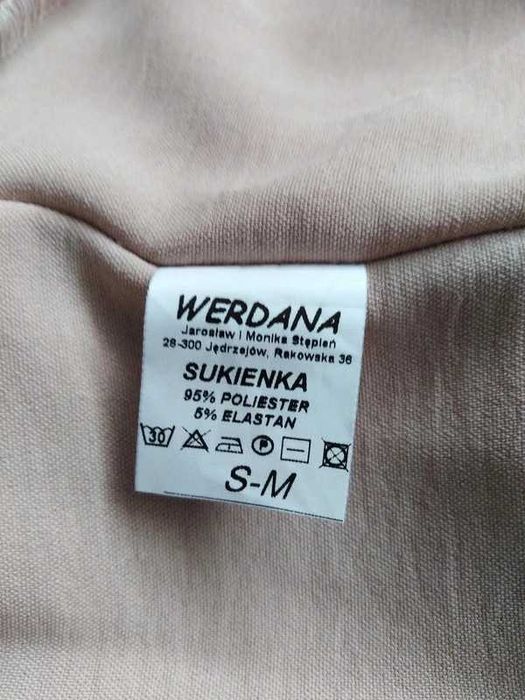 Sukienka pudrowy róż